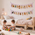 CERETIA 80" 40 Cotton Hanging Storage Chain for Stuffed Animals Storage with Metal Clips, Stuffed Animal Organizer