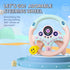 YIYZAOF Kids Steering Wheel Toy for Car Backseat with Light and Music,Suction Cups Base-Interactive Simulated Driving