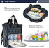 WELLDAY Backpack, Diaper Bag Dragon Scales Baby Diaper Bag - Waterproof Multifunction Travel Diaper Bag with Pacifier