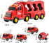 3-5 3 4 5 6 7, Set, 4-6 TEMI Fire Trucks Boy Toys for Toddlers Year Old - Firetruck Toys for Kids Transport Vehicle