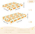KICPOAY 52x28 Cute Carrots Leaves Toddler Bed Crib Sheets Baby Crib Sheets Cover for Soft Mini Crib Mattress