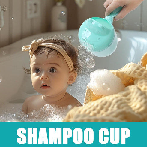 Generic Bath Rinser Cup Infantz Shower Pourer | Cute Cartoon Washing Aid, Durable Safety Bucket for Toddler Hair