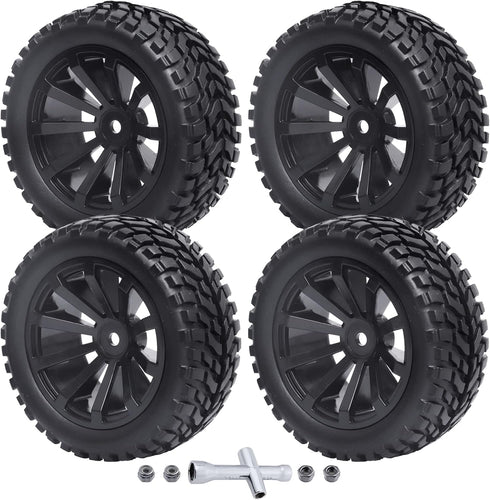 Outer Diameter 2.99inch 1/10 On Road Touring Car Wheels and Tires, 12mm Hex for Traxxas 4Tec 2.0