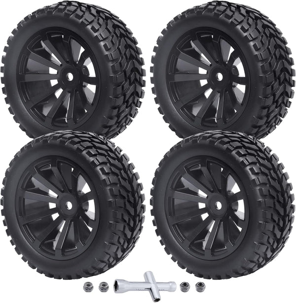 Outer Diameter 2.99inch 1/10 On Road Touring Car Wheels and Tires, 12mm Hex for Traxxas 4Tec 2.0