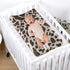 ZDCUSTOM Set 1 32"x16" Brown Cow Print Baby Changing Pad Cover of Changing Table Cover for Girls, Changing Pad Covers