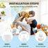 Giftophilia Pack 4 Baby Bottle Handles Compatible for Mam Bottles, Feeding Bottles Holder Accessories