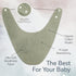 0-6 4-Color Pack KiddyCare Organic Muslin Baby Bibs for Girls Boys Months | Baby Bandana Bibs, Super Soft for Drooling