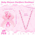 48 XunYee Pcs Baby Shower Pacifier Necklace Cute Feet Acrylic Pacifiers Necklace for Chupones para Baby Shower Games