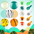 Liliful 24 Pieces Jungle Balloons, 12 Inch Animal Print Balloons, Safari Theme Party Decorations, Jungle Theme Party