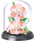 Nipurex Flower Bouquet Building Kit, Hibiscus Flower Building Blocks with Dust Cover, Brick