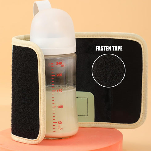BEAHING 18W Portable Bottle Warmer Quick Heating Baby Bottle Warmer Temperature Adjustable USB Baby Bottle Heater