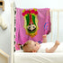 Linzy Plush Virgin Mary Our Lady of Virgen de Guadalupe Baby Double Blanket, Super Soft Pink (50x40 Inch), 62312