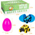 ThinkMax 12pcs Easter Eggs Prefilled with Pull Back Cars, with toys inside for Easter Eggs Hunt, Easter Basket