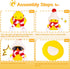 Christmas Rubber Ducks Toys, Yellow Duck Car Ornaments for Dashboard Decorations