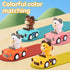1-3, 1-2 Girl,1st Set 6-9-12-18 Press to Go Car Toys for Toddlers Animal Baby Car Toys for Years Old Boy Birthday Gift