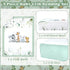 Hahafelt 3 Set Set Pcs Baby Crib Bedding Safari Animals Dinosaurs Bear Woodland Animals Jungle Crib Includes Quilt