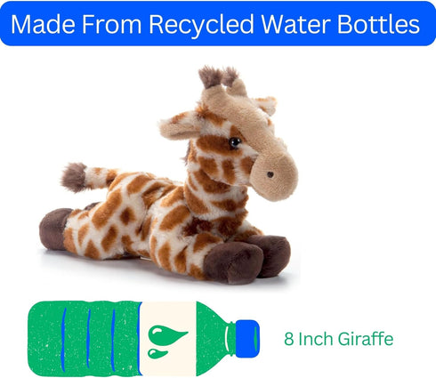 8 inches The Petting Zoo Giraffe Stuffed Animal Plushie, Gifts for Kids, Scoopz Wildlife Animals, Giraffe Plush Toy
