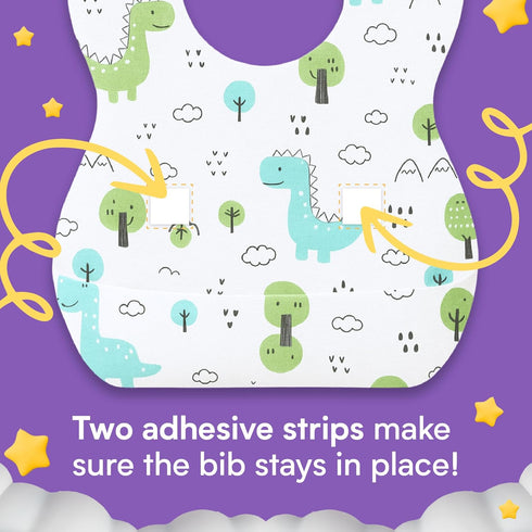 Eli with Love Individually Wrapped Disposable Bibs - Waterproof Baby Feeding Bibs