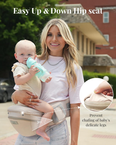 6-in-1 Cozy 7-50lbs, MOMTORY StowNGO Pro Baby Carrier, Safety-Certified Baby Carrier Newborn to Toddler, Detachable