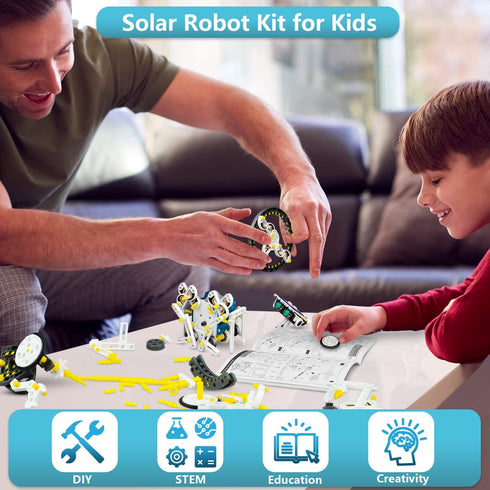 13-in-1 8 9 10 11 12 8-12, Dioju Solar Robot Toys for Ages Year Old Boys Girls, STEM Science Kits for Kids Age Building