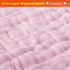 Set 2 32x32 5-Layer Vie Triomphe Muslin Baby Swaddle Blankets of Pink and Yellow Gauze Soft Breathable Cotton Receiving