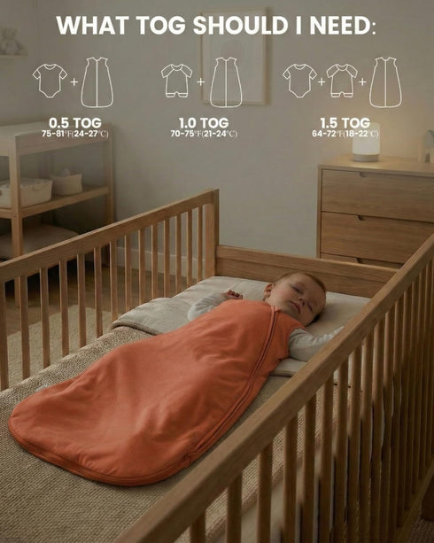 2-Way 0-24 JiAmy Baby Sleep Sack Wearable Blanket, Cotton Baby Sleeping Bag with J-Shaped Zipper for Infant Toddler