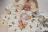 47" x40" Little Jump Cotton Muslin Swaddle Blankets with Tassel, Boho Bohimia Muslin Baby Blanket Neutral with Fringe