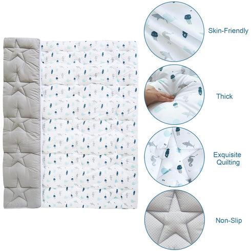 71'' 59'' Baby Play Mat for x Playpen, Playmat for Babies and Toddlers, Baby Mat for Floor Large & Thick, Non Slip