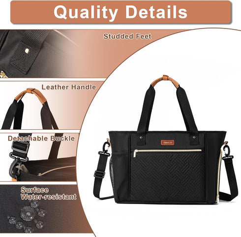 S1 S2, Breast Pump Bag Compatible with Spectra and Diaper Tote Bag for working Moms, Large Capacity Baby Travel Bag