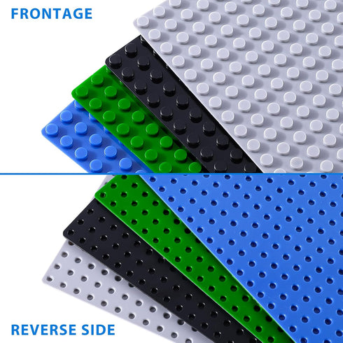 2 Pack 10" 10" Pokiiulk Classic Baseplates Building Plates, x Building Bases Compatible with All Major Brands, Classic