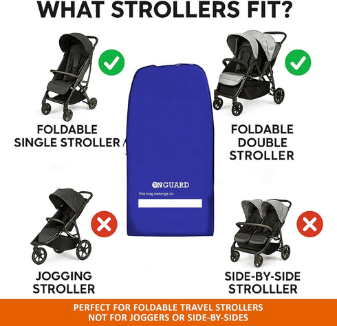 Backpack- ONGUARD Waterproof Single and Double Stroller Bag for Airplane - Travel Stroller Cover for Air Travel