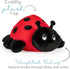 Cozy Ladybug - Microwavable & Weighted Plush Stuffed Animal - Heated Plushie for Warmth - Cute, Soft, Toy for Adults