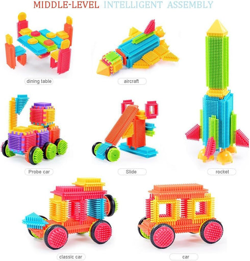 100 Set Teytoy Pcs Bristle Shape Building Blocks Toy for toddlers Kids