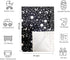 Baby Blanket for Girls Boys Black Moon Star Minky Super Soft Double Layer Receiving Blanket with Dotted Backing for Newborns Nursery Stroller Receiving Toddlers Crib Bedding Blankets 30x40 Inch by Citihomy
