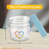 12-Pack 4 oz EVLA'S Baby Food Containers - Glass Jars with Lids - BPA-Free, Microwave, Freezer, and Dishwasher Safe