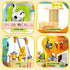 QLT QIAOLETONG Cute Cat House Toy Building Set for Girls 6-12, 521 PCS Friendship House Kit Compatible with Lego