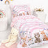 Set 4 Set Hooyax Toddler Bedding for Girls - Piece Rainbow Toddler Comforter Includes Fitted Sheet, Comforter