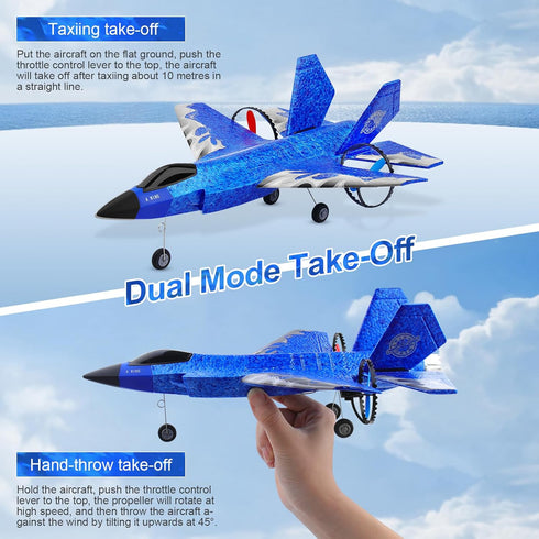 Beffkkip 2CH HW39 2.4GHz F35 RC Plane RC Airplane Toys Fighter Remote Control Plane RTF for Beginner, Kids and Adults