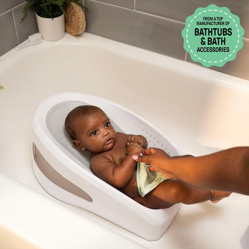 Ingenuity: ity by Ingenuity Easy Rinse Bather Baby Bath Seat, Non-Slip Soft Support, 0-6 Months, Up to 20 lbs