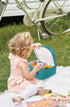 Set 18-Piece Set 3+ Hape Tea for Little Girls & Boys, Tin Tea Party with Toucan Carrying Case, Toy Teapot, Play Food