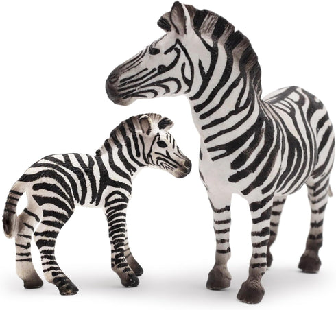 Gemini&Genius Zebras Toys for Kids - Wild Life Animal Toy Figurines African Jungle Animal Playset Gift