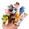 Acekid 10pcs Soft Plush Animal Finger Puppets Set, Baby Story Time Velvet Style for Toddlers