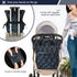 WELLDAY Backpack, Diaper Bag Dragon Scales Baby Diaper Bag - Waterproof Multifunction Travel Diaper Bag with Pacifier