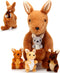 Arrowbash 5 Pcs Kangaroo Stuffed Animals, 12 Inch Mommy Stuffed Kangaroo Plush