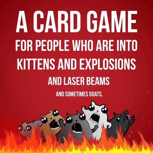 Exploding Kittens Original 2 Player Edition - Hilarious Family Game Night Card Game for Ages 7 and Up - 56 Cards