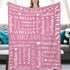 Monogrammed 60"x80 Personalized Baby Blankets for Boys Girls with Name, Custom Kids Blanket for Women Men, Baby Throw