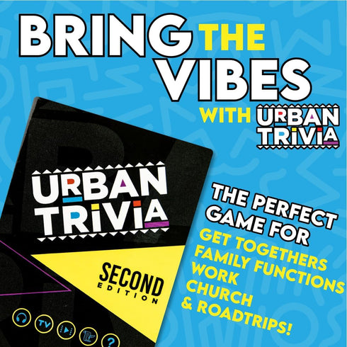 2nd Urban Trivia Game Edition - Card Game for The Culture! Fun Trivia on Black TV, Movies, Music, Sports, & Growing Up
