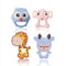 CHILLAX Teether Toys - Soothing Non-BPA Silicone Teethers for Babies 3+ Months, Easy-to-Grip, Dishwasher-Safe