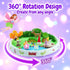 360Turn Set 3 4 5 6 7 8 Spinning Fairy Garden Sensory BinDesktop Sandbox with Glow-in-the-Dark Sensory SandRotating kit
