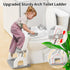 KYYOKE 2 1 Potty Training Toilet, Adjustable Toddler Toilet Seat and Step for Kids, in Toilet Steps for Toddlers,Non